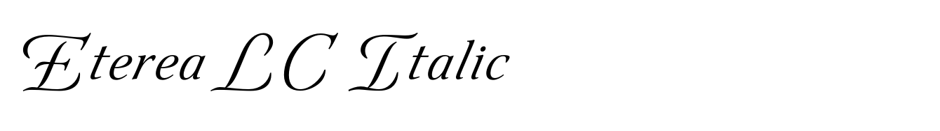 Eterea LC Italic